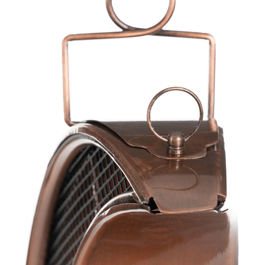 Over The Moon Copper Bird Feeder with Mesh Panels