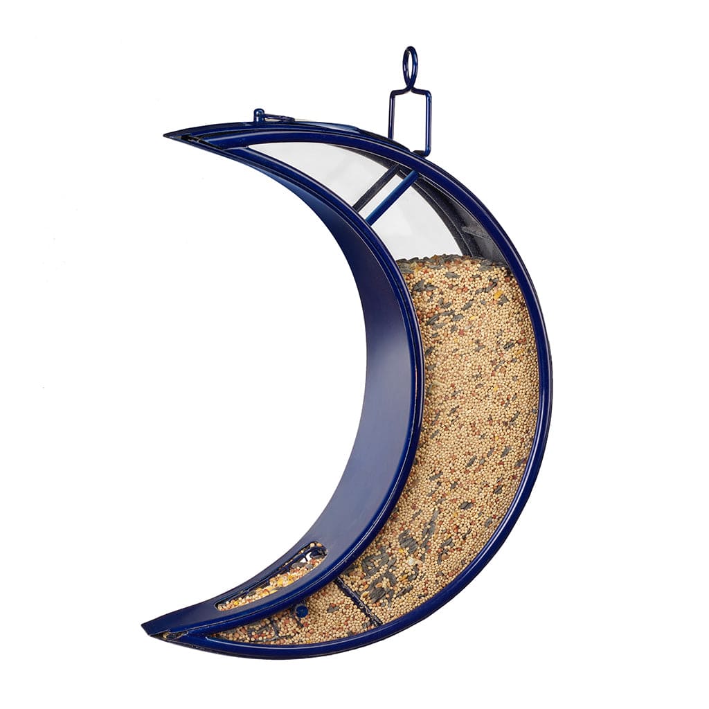 Over The Moon Blue Bird Feeder