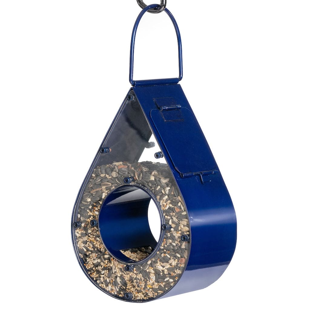 Rain Drop Fly-Thru Blue Bird Feeder