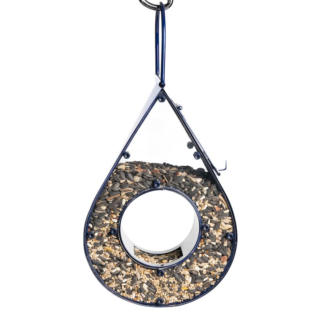 Rain Drop Fly-Thru Blue Bird Feeder