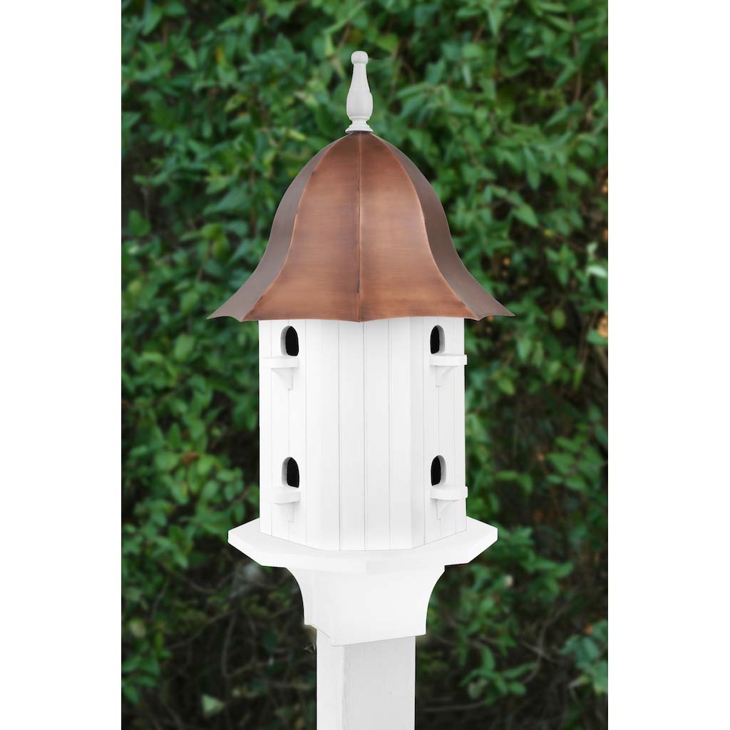 Dovecote Manor Bird House with Pure Copper Roof