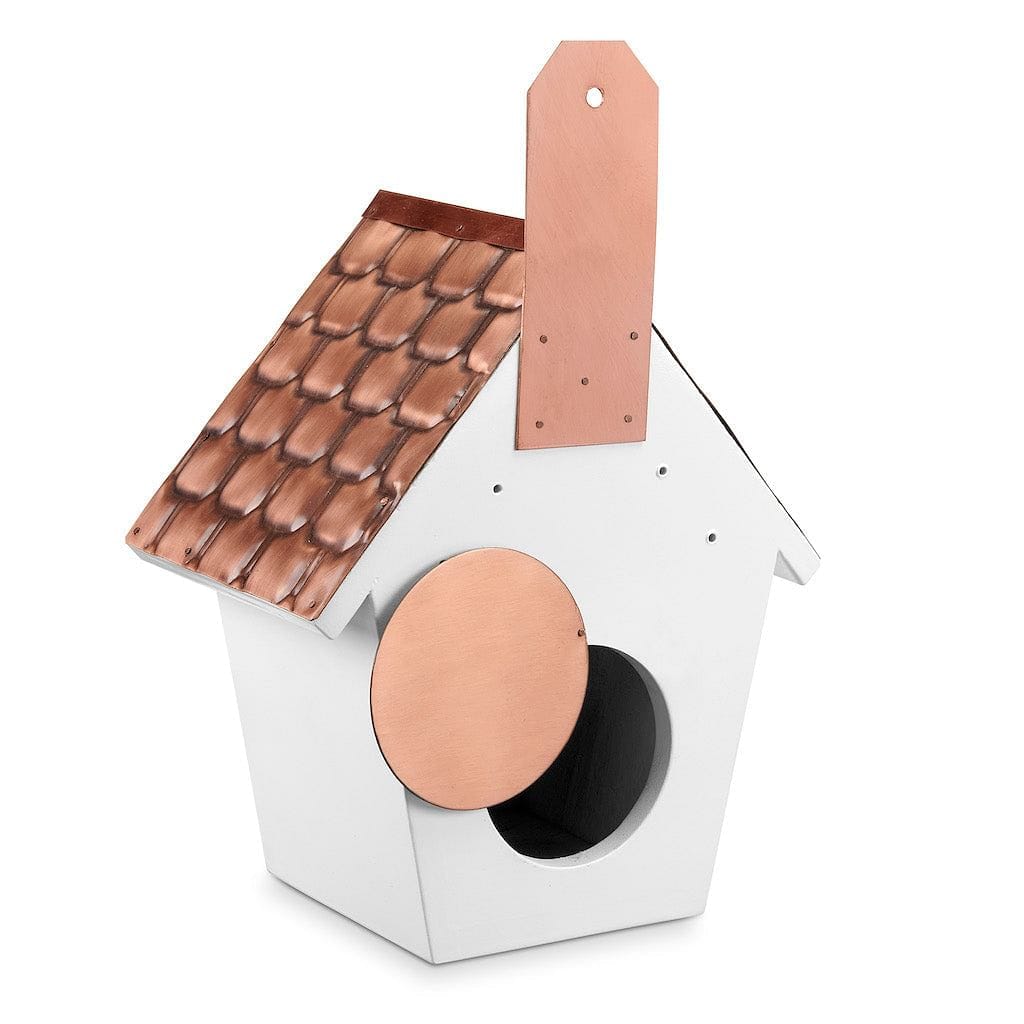 Classic Cottage Bird House with Pure Copper Roof